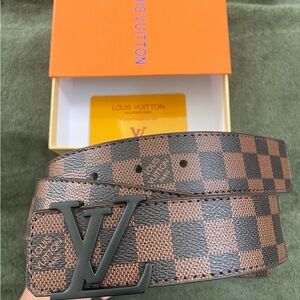 Louis Vuitton Brown Damier Belt eu sizing
